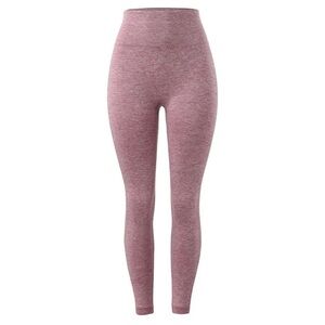 Elegant Heathered Pink Leggings